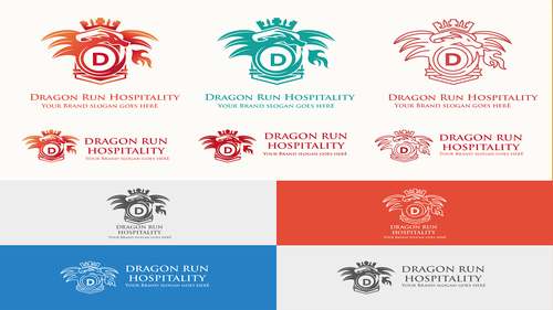 Hospitality logo with the title 'Design a cutting edge logo for Dragon Run Hospitality'