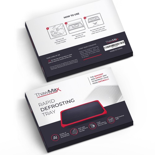Fish packaging with the title 'package and Logo design'