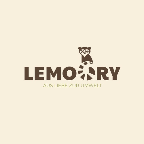 Lemur design with the title 'Lemur Logo Design'