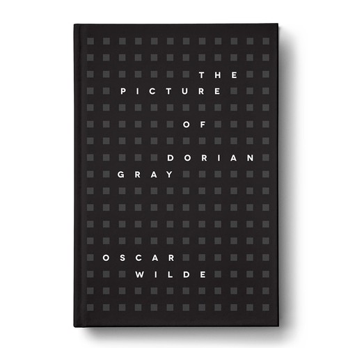 Typography book cover with the title 'The Picture of Dorian Gray'