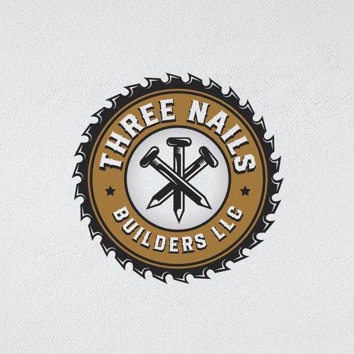 Nail design with the title 'Old Western logo for Construction Company'