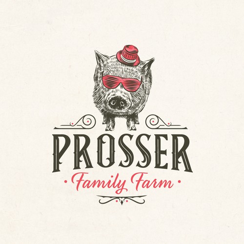 Sustainable design with the title 'Prosser Fram logo concept'
