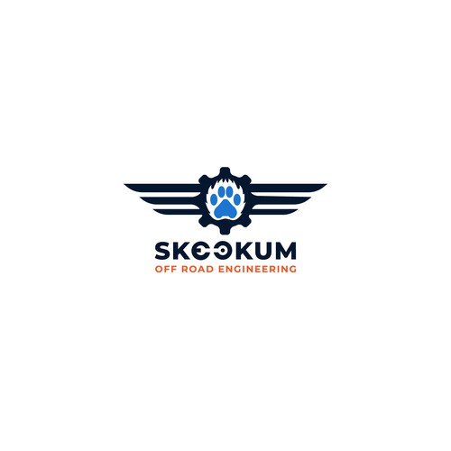 Engine design with the title 'Strong Logo Concept For Skookum Engineering'