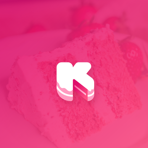 Brownie logo with the title 'Logo for a cake shop app'