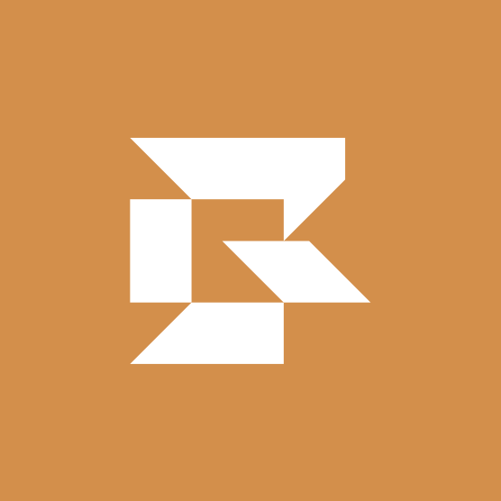 R-games logo with the title 'Geometric R + L'