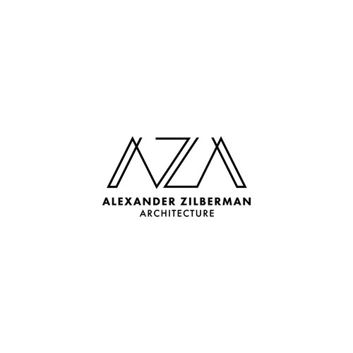 Linear design with the title 'Geometric design concept for Architecture Firm'