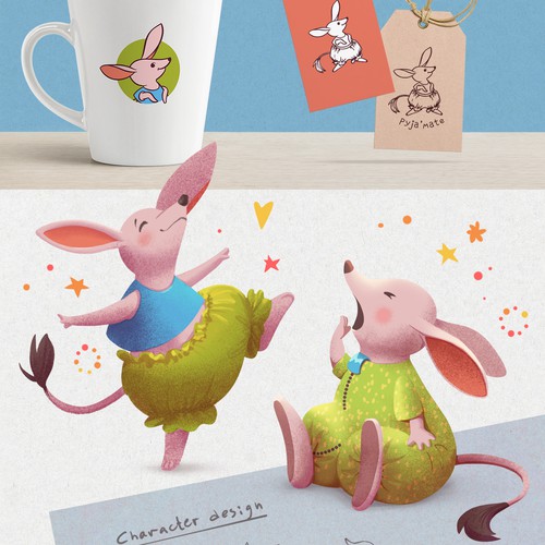 Clothes design with the title 'Pyja'mate'