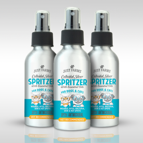 Pet label with the title 'Pet treats&medicaments, label design'