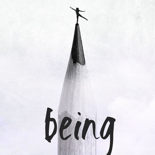 Travel book cover with the title 'Being Brave Book Cover'