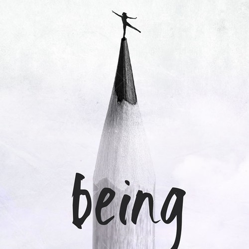 Travel book cover with the title 'Being Brave Book Cover'