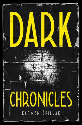 Modern book cover with the title '"Dark Chronicles" Book Cover Design'