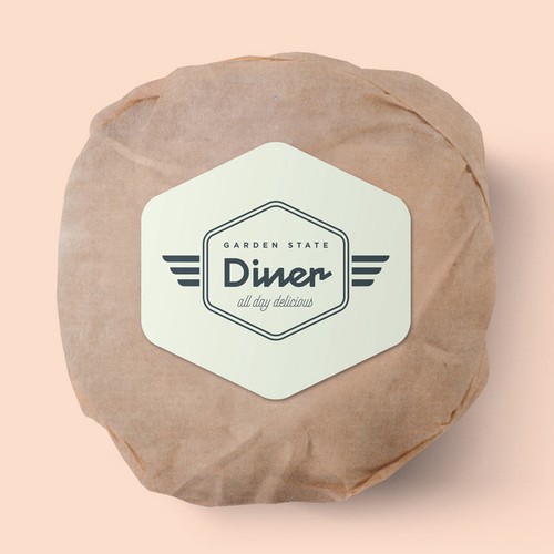 Diner design with the title 'Retro Diner Branding'