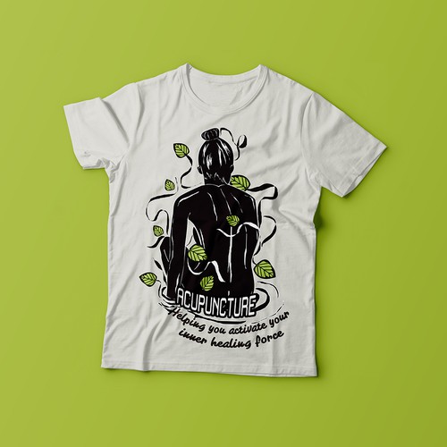 Quote t-shirt with the title 'Accupunter t shirt design'