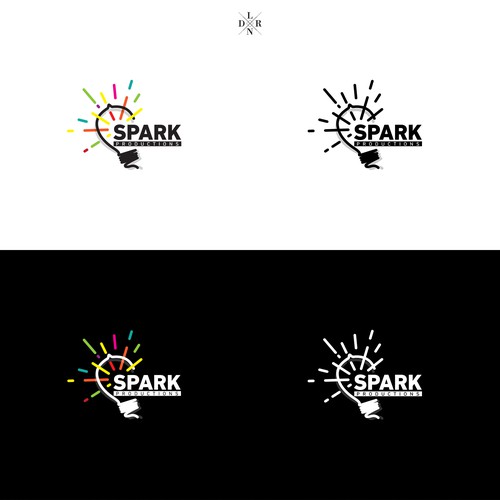 Spark logo with the title 'Logo for a film studio.'