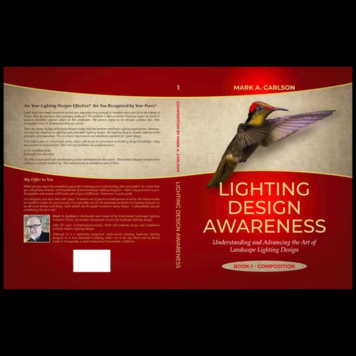 Creative book cover with the title 'Lighting Design Awareness'