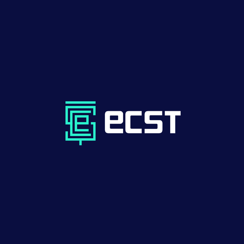 Database logo with the title 'Modern clean logo design for eCST'