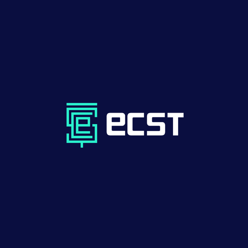 Database design with the title 'Modern clean logo design for eCST'