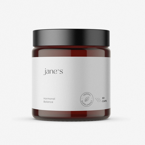 Packaging label with the title 'Lable Design concept for Jane's'