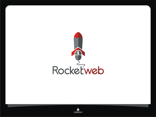Mouse logo with the title 'Help Rocketweb with a new logo'