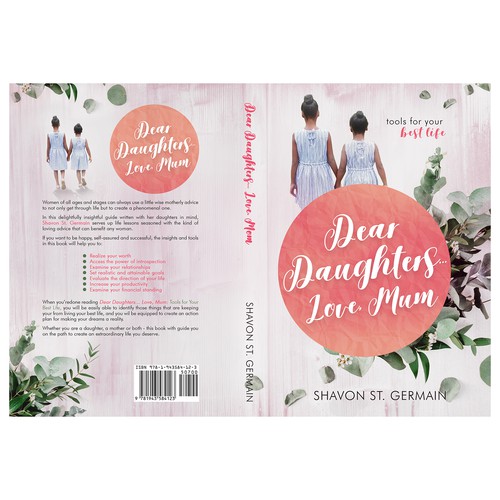 Family book cover with the title 'Book cover for "Dear Daughters... Love, Mum"'