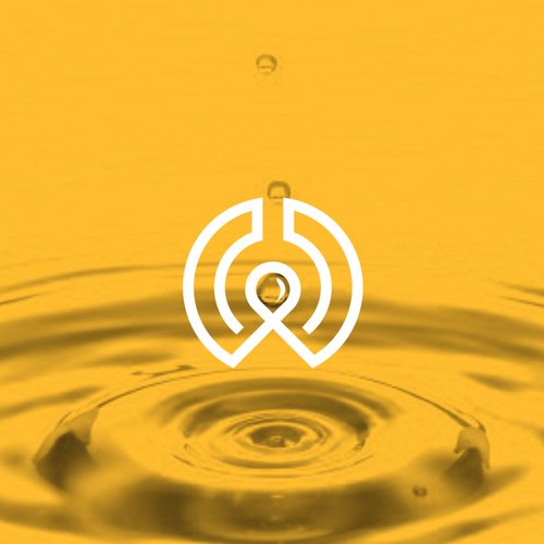 Oil brand with the title 'Monogram W and droplet logo concept'