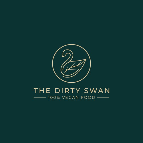 Swan logo with the title 'The Dirty Swan Logo Design.'
