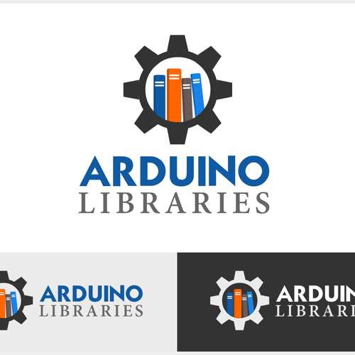 Library logo with the title 'Library-themed logo for codebender'