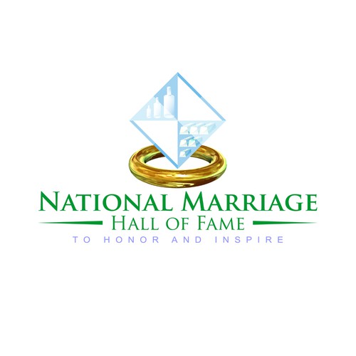 Marriage logo with the title 'Logo for The National Marriage Hall of Fame'