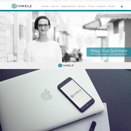 Serious logo with the title 'Logo for SCHMELZ , a law firm from Austria'
