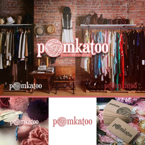 Homemade logo with the title 'pomkatoo'