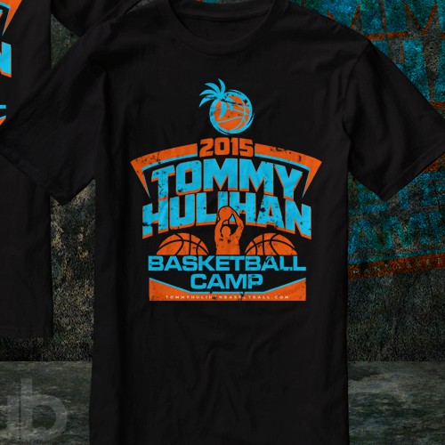 Basketball t-shirt with the title 'Tommy Hulihan Basketball Camp'