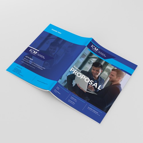 Word design with the title 'Business proposal design'