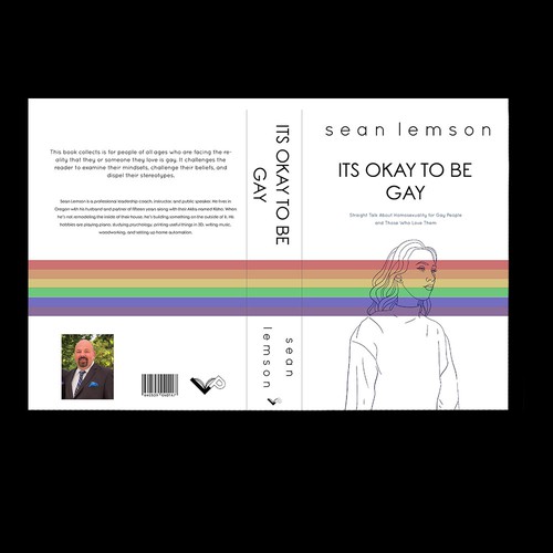 LGBT+ book cover with the title 'Book cover for '