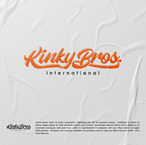 Poster logo with the title 'Kinky Bros.'