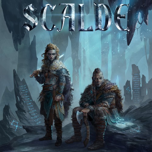 Warrior artwork with the title 'Scalde'