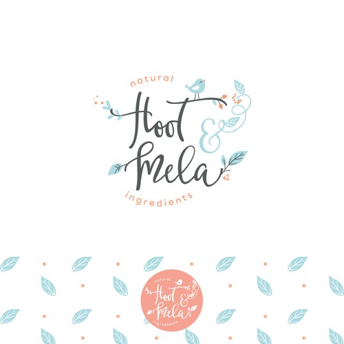 Farmasi logo with the title 'Hoot&Mela natural products for babies'