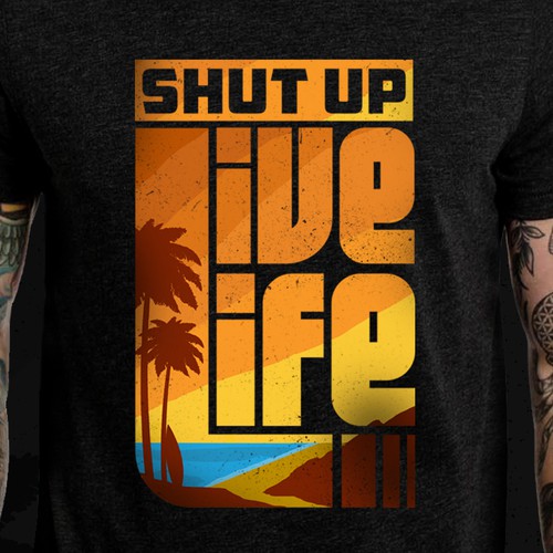 Life design with the title 'Live Life '