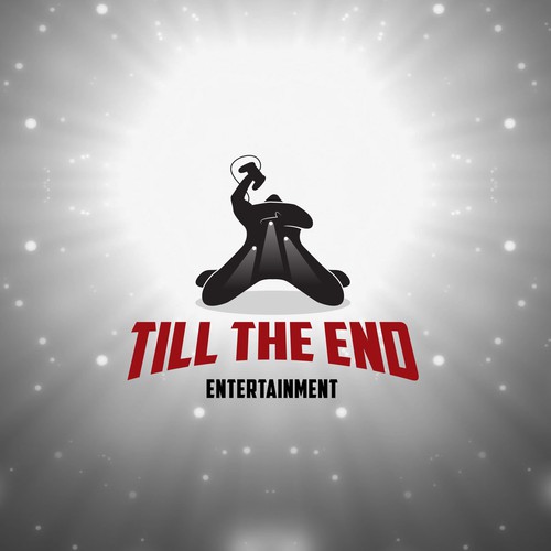 Death design with the title 'A dying man logo for gaming industry'