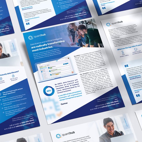 Illustrator design with the title 'Flyer for SaaS Tech company'