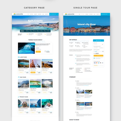 Tourism design with the title 'Travel agency needs a new website design'