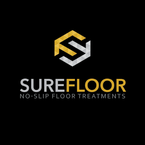 Floor design with the title 'Bold Logo concept of SureFloor'