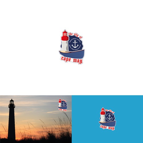 Landmark logo with the title 'The city of Cap May'