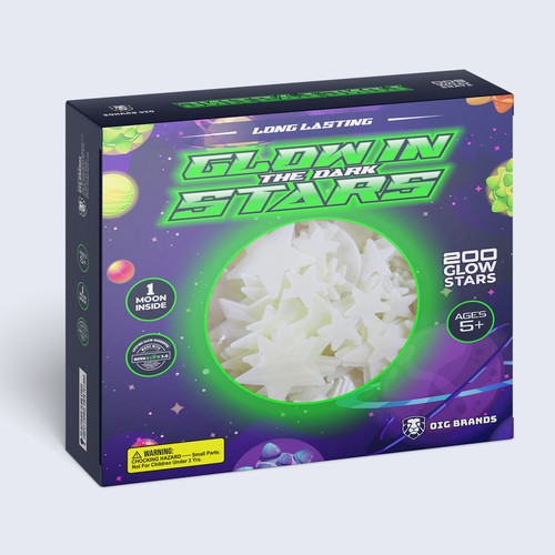 Art packaging with the title 'box packaging'