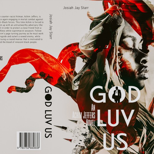 Poster book cover with the title 'God Luv Us'
