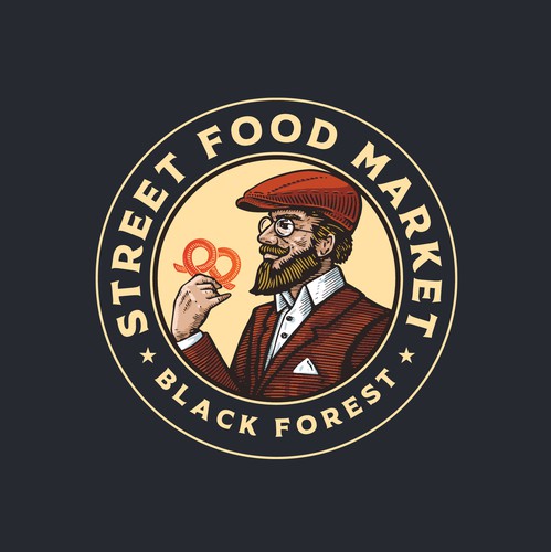 Clothes design with the title 'Logo design for Street Food Market'
