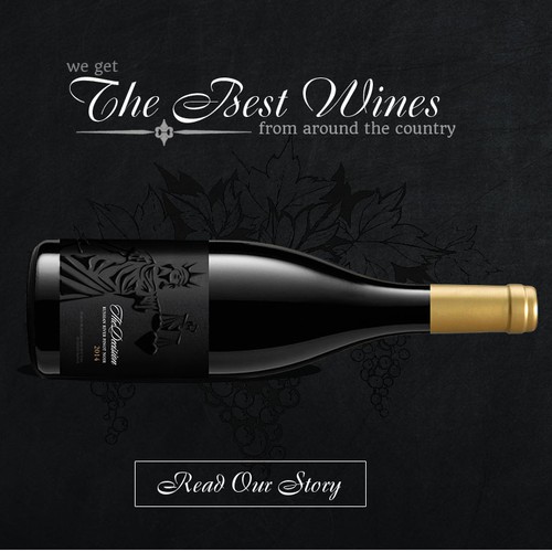 Wine website with the title 'Web page for a wine company'