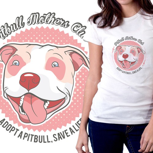 Creative t-shirt with the title ' T-Shirt For Female Pit Bull Owners'