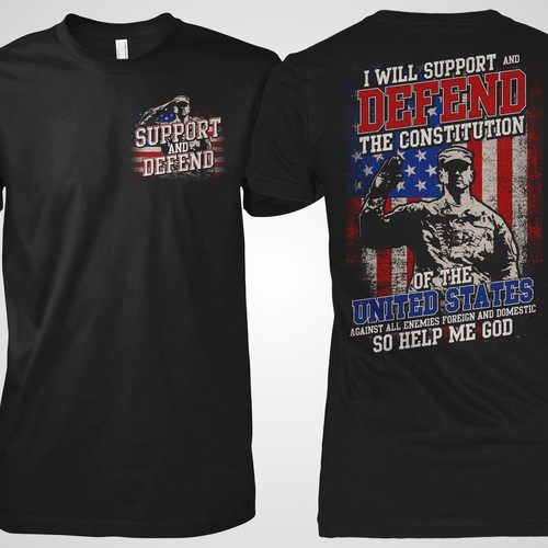 Army t-shirt with the title 'T-Shirt Veteran for TeeSpring'