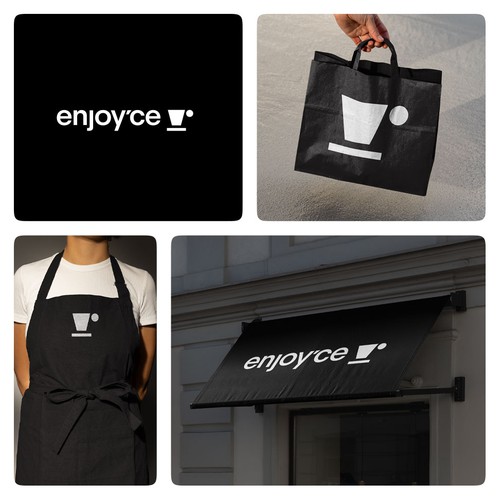 Food and drink logo with the title 'ENJOYCE '