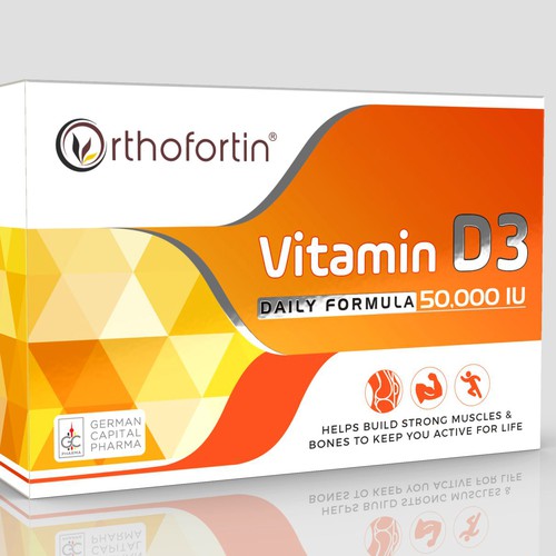Whey packaging with the title 'Vitamin D3 Capsules '